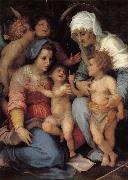 Andrea del Sarto The Virgin and Child with Saint Elizabeth. St. John childhood. Two angels oil on canvas